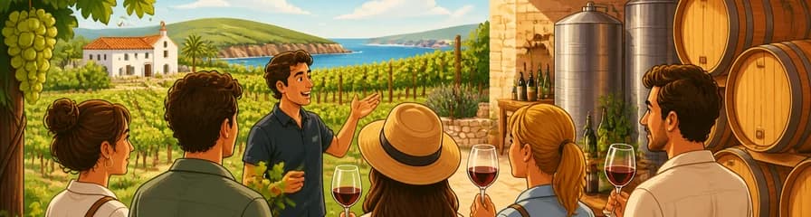 Recorrido por una bodega menorquina con degustación de vinos