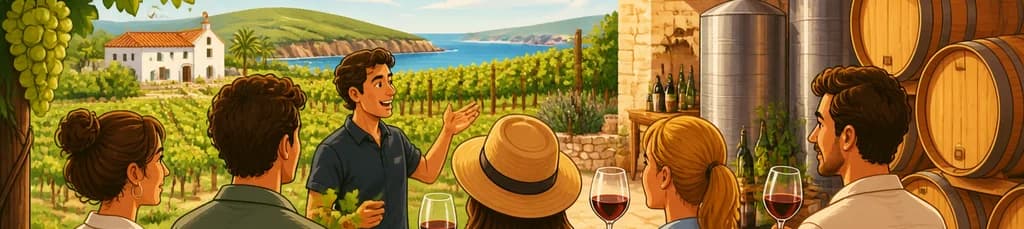 Recorrido por una bodega menorquina con degustación de vinos
