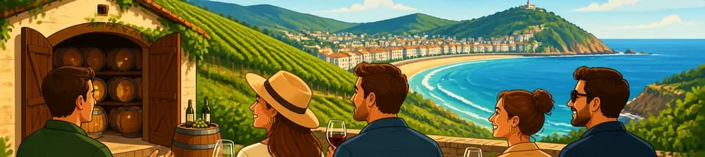 Recorrido Privado por una Bodega Familiar con Ruta Guiada por la Costa Vasca