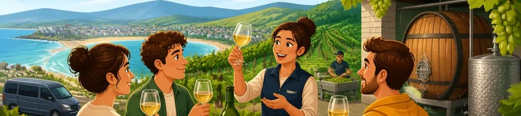 Recorrido privado por un viñedo vasco con cata de vino Txakoli partiendo de Bilbao