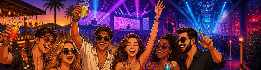 Recorrido por los clubes de Ibiza con entrada a Hï Ibiza y consumiciones gratuitas