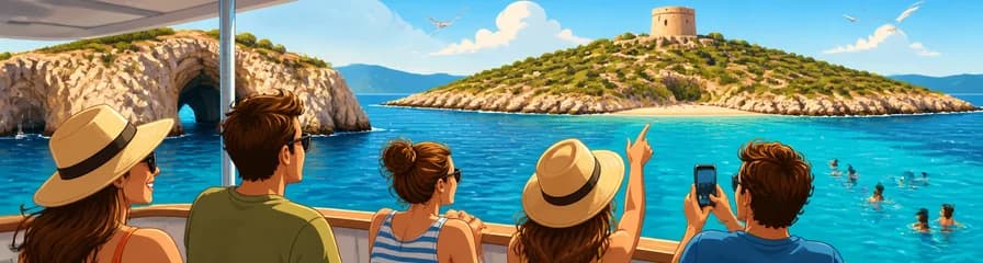 Travesía en barco desde S'Arenal a la isla de Cabrera con parada para nadar
