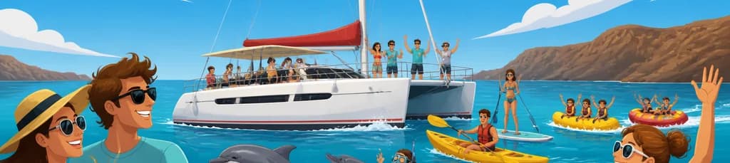 Travesía en catamarán por Puerto del Carmen con actividades acuáticas