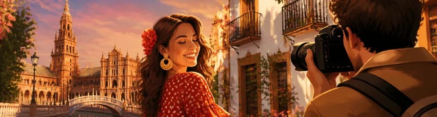 Sesión de fotos con estilo cinematográfico en Sevilla