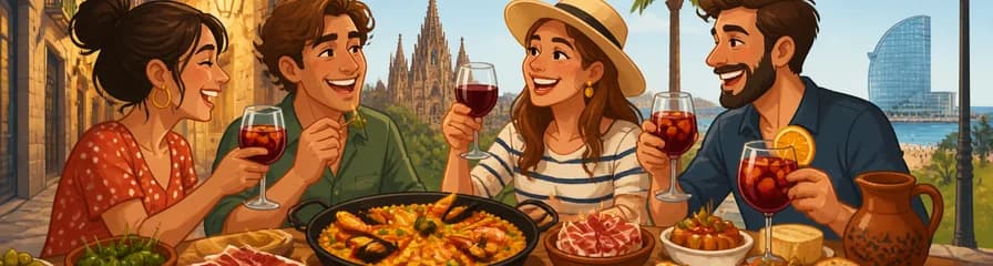 Experiencia gastronómica privada en Barcelona: un festín de tapas, paella y más de ocho degustaciones culinarias