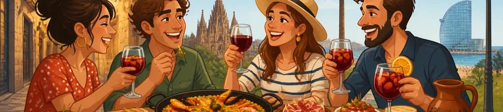 Experiencia gastronómica privada en Barcelona: un festín de tapas, paella y más de ocho degustaciones culinarias