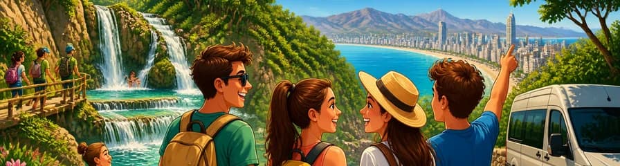 Tour a las Cascadas del Algar y Benidorm desde Alicante