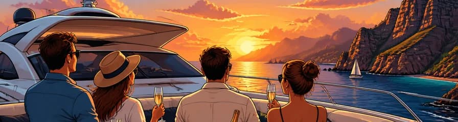 Travesía privada de 3 horas al atardecer a bordo del barco "KEEPER UNO"