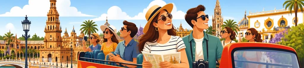 Experiencia Completa en Sevilla: Bus Turístico, Crucero y Paseo a Pie