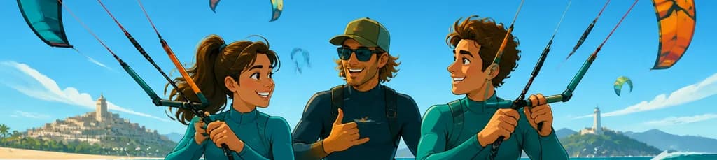 Experimenta el kitesurf en Tarifa: lecciones semiprivadas para cualquier habilidad
