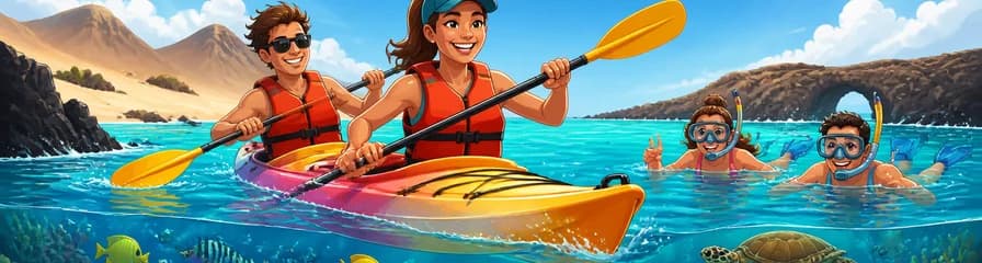 Descubre Playa Papagayo: Excursión en Kayak y Snorkel