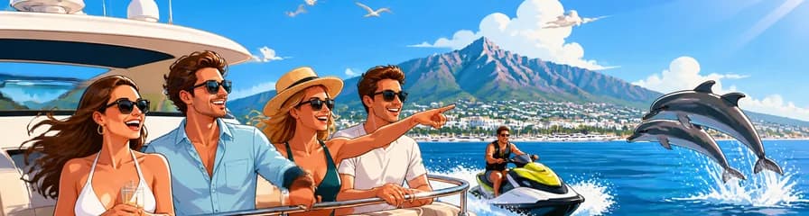 Recorrido Exclusivo en Yate por Estepona: Avistamiento de Delfines, Baño y Relajación
