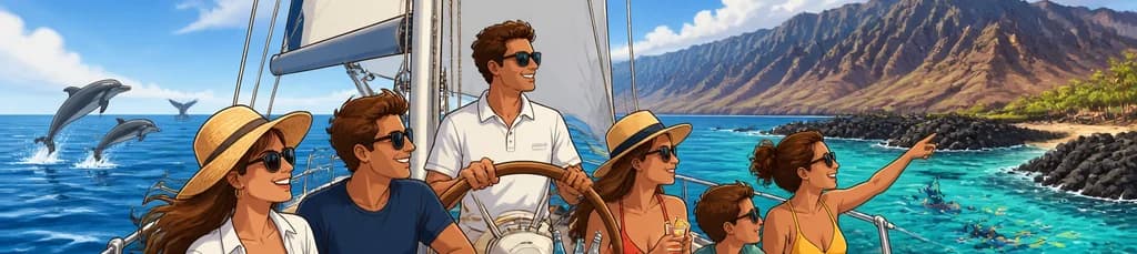 Travesía exclusiva de tres horas en velero por las costas de Tenerife