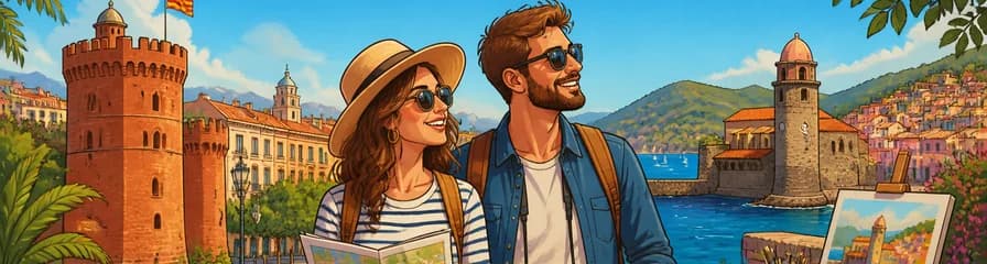 Viaje privado de un día completo desde Barcelona a Perpiñán y Collioure
