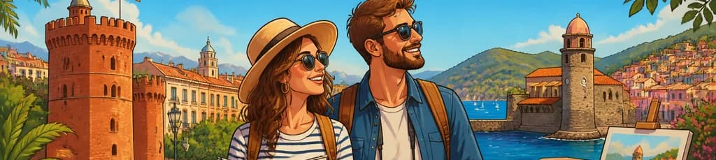 Viaje privado de un día completo desde Barcelona a Perpiñán y Collioure