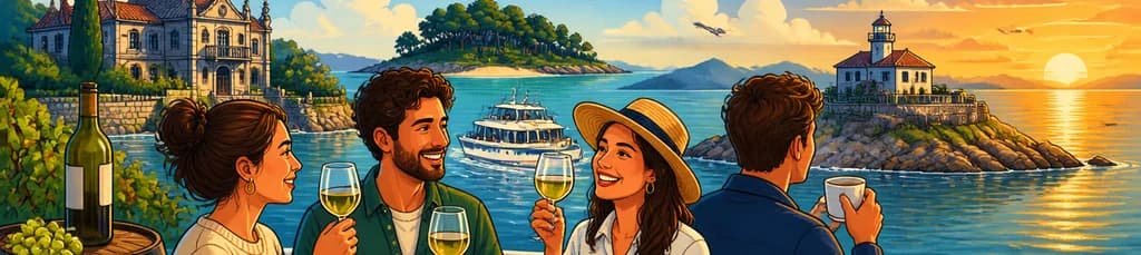 Travesía por las Rías Baixas: Cata de Vinos y Descubrimiento de Islas Escénicas