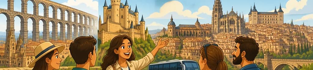 Excursión con guía y traslados a Segovia y Toledo desde Madrid