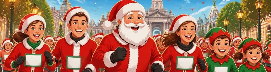Carrera de Papá Noel de El Corte Inglés