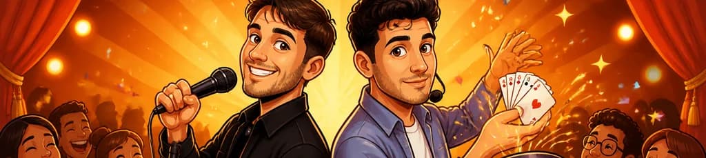 Descubre "Chistes y Chisteras": Un Show de Magia y Comedia con Sergio Alamar y Juanan Casbel