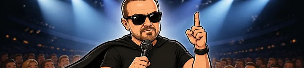 Ricky Gervais presenta su espectáculo "Legend"