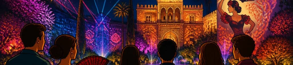 Naturaleza Encendida: Un viaje luminoso a través de Carmen en el Alcázar de Sevilla