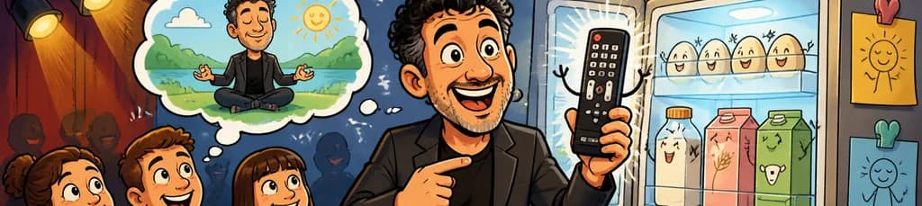 Descubre el propósito del control remoto en el refrigerador: una experiencia teatral con Fernando Tobías