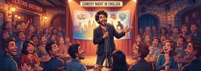 Noche de comedia en inglés con Victor Patrascan en Madrid
